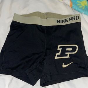 Purdue Nike pro shorts